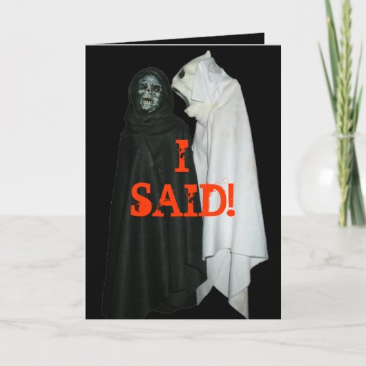 Ik zei: kaart (Voorkant)