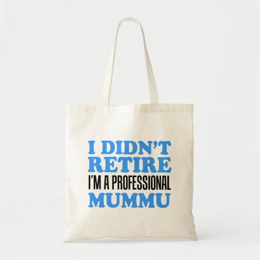 Ik zei niet dat ik een professionele Mummu Canvas Tote Bag (Voorkant)