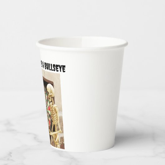 Ik zei toch dat het een bullseye was papieren bekers (Links)