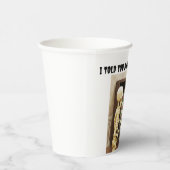 Ik zei toch dat het een bullseye was papieren bekers (Rechts)