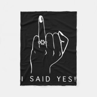 Ik zei, verloofde, vrijgezellenfeest verlovingsrin fleece deken
