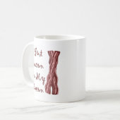 Ik zet Bacon op mijn rug Koffiemok (Voorkant links)