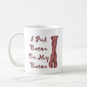 Ik zet Bacon op mijn rug Koffiemok (Links)