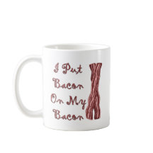 Ik zet Bacon op mijn rug