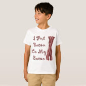 Ik zet Bacon op mijn rug T-shirt (Voorkant volledig)