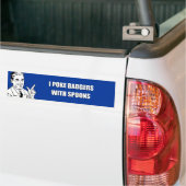 IK ZET BADGERS MET SPOONS BUMPERSTICKER (Op Truck)