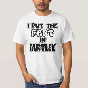 Ik zet de kunst in de fartlek t-shirt