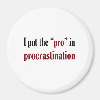 Ik zet de Pro in Procrastination Magneet