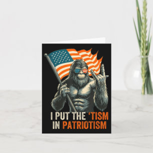 Ik Zet De “Tism” In Patriotisme Bigfoot Vlag Re Us Kaart