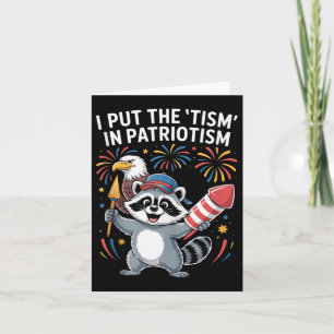 Ik Zet De Tism In Patriottisme Athletic Eagle Tank Kaart