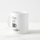 Ik zet koffie in code koffiemok (Voorkant links)
