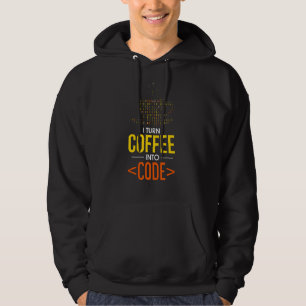 Ik zet Koffie in het Programma van de Codeur van d Hoodie