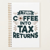 Ik zet koffie om in de belastingaangifte van accou planner (Voorkant)