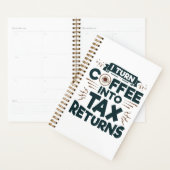 Ik zet koffie om in de belastingaangifte van accou planner (Display)