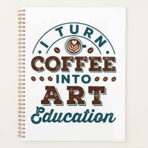 Ik zet koffie om in kunstdocent planner