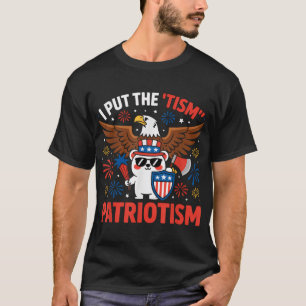 Ik Zet Tisme In Patriotisme Atletische Adelaar T-shirt