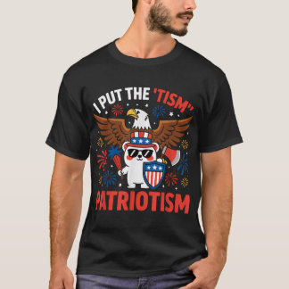 Ik Zet Tisme In Patriotisme Atletische Adelaar  T-shirt