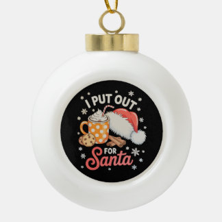 Ik Zet Voor Sint Koekjes Warme Chocolade Kerstmis Keramische Bal Ornament