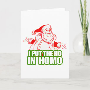 IK ZETTE HO IN HOMO - .PNG FEESTDAGEN KAART