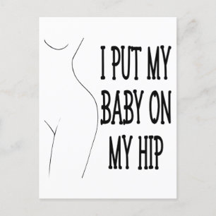 Ik zette mijn Baby op mijn hippe grappige mama en Briefkaart