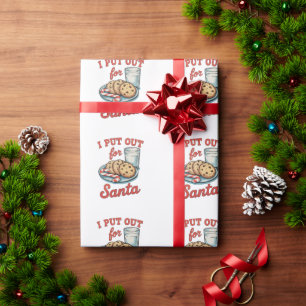 Ik Zette Voor Sinterklaas Grappige Kerstmelkkoekje Cadeaupapier