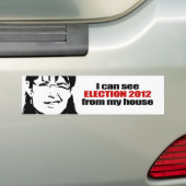 Ik zie 2012 uit mijn huis bumpersticker (Op auto)