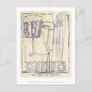 Ik zie alleen mijn gedachten briefkaart