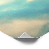 Ik zie blauwe en witte wolken poster (Hoek)