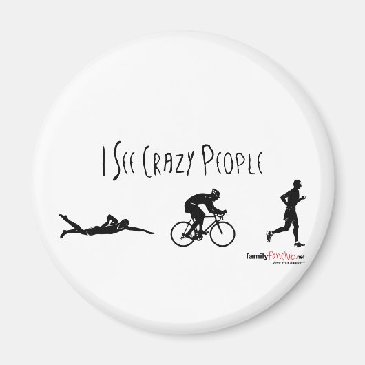 Ik zie Crazy People Magneet (Voorkant)