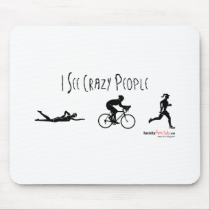 Ik zie Crazy People Muismat