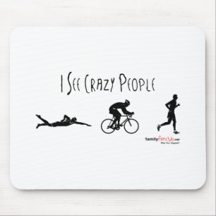 Ik zie Crazy People Muismat