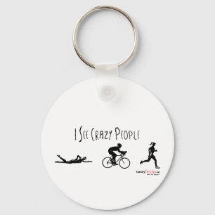 Ik zie Crazy People Sleutelhanger