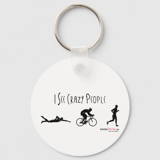 Ik zie Crazy People Sleutelhanger (Voorkant)