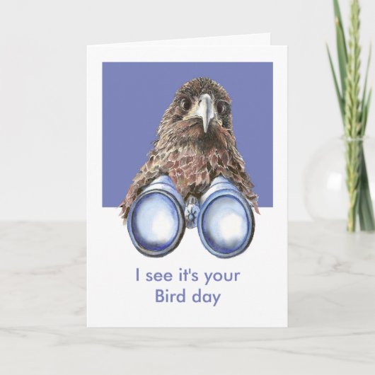 Ik zie dat het Uw Vogeldag is Verjaardag Een Leuke Kaart (Voorkant)