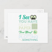 Ik zie dat je een grappige Wiskunde hebt. Briefkaart (Voorkant / Achterkant)