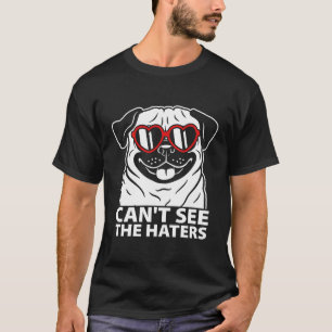 Ik zie de haters niet met een bril t-shirt