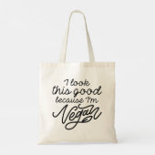 Ik zie dit goed omdat ik Vegan ben Tote Bag (Achterkant)