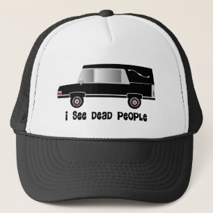 "Ik zie dode mensen" Funeral Director Gifts Trucker Pet