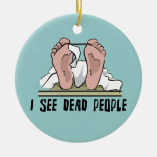 Ik zie dode mensen keramisch ornament