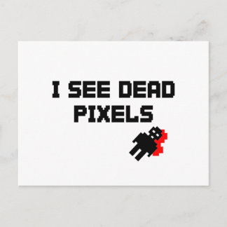 Ik zie dode pixels briefkaart