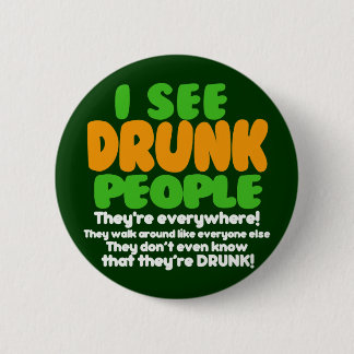 Ik zie Drink mensen Ronde Button 5,7 Cm