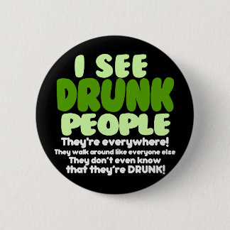 Ik zie Drink mensen Ronde Button 5,7 Cm