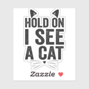 Ik zie een Cat Funny Cat Pet Animal Gift Sticker