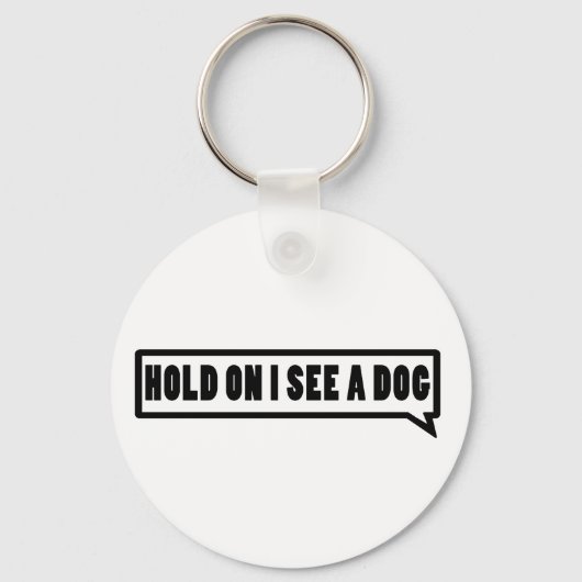 Ik zie een hond. sleutelhanger (Voorkant)