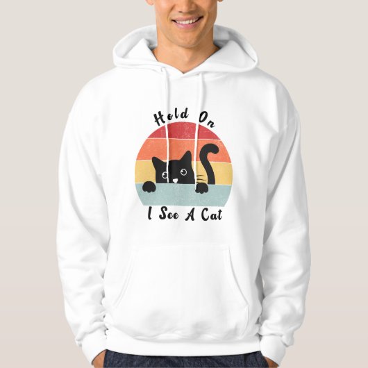 Ik zie een kat, grappige kat minnaar. hoodie (Voorkant)