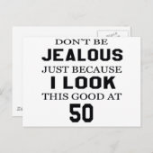 Ik zie er goed uit op mijn 50ste briefkaart (Voorkant / Achterkant)