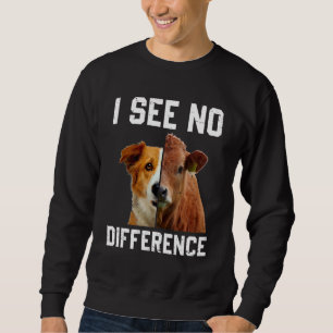 Ik Zie Geen Verschil Vegan Vegetarisch Koe & Hond Trui