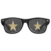 Ik zie Gold Stars Retro Zonnebril (Voorkant)