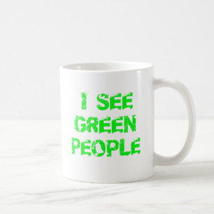 Ik zie groene mensen St. Patrick dag Koffiemok