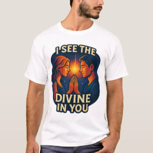 "Ik zie het Goddelijke in jou" – Spirituele Verbin T-shirt